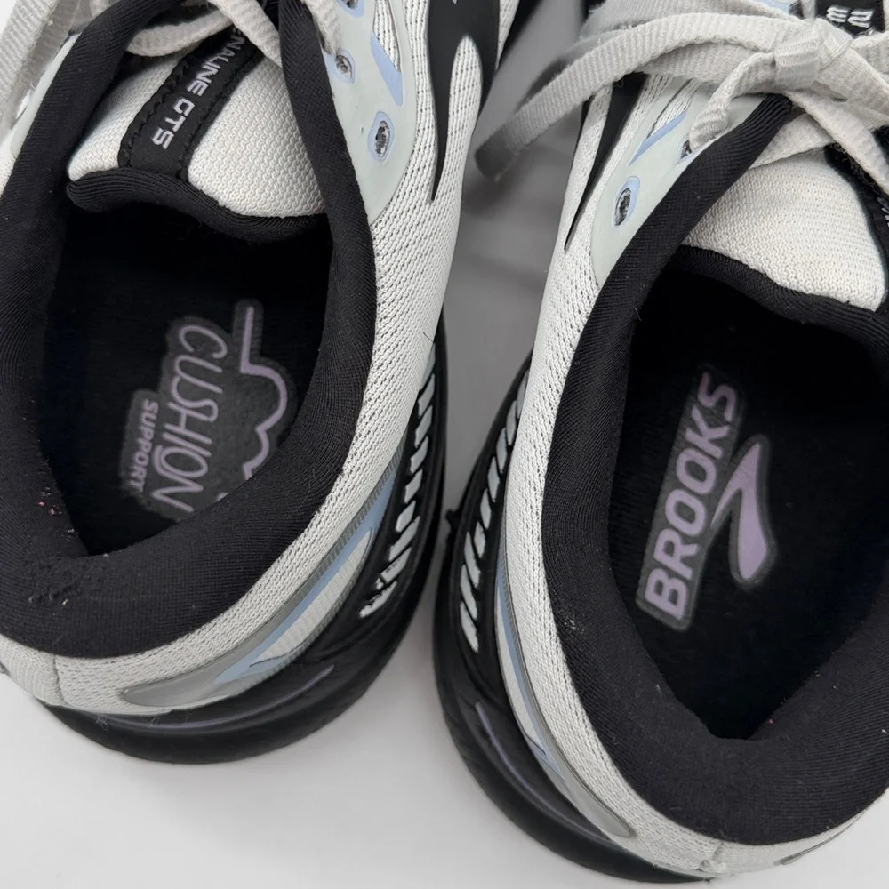 Brooks Adrenaline GTS Men’s Running Shoes in Light Gray and Black - Picture 14 of 16
